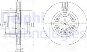 Delphi BG3972 - Kočioni disk www.molydon.hr