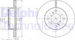 Delphi BG3499 - Kočioni disk www.molydon.hr