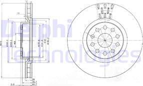 Delphi BG3497 - Kočioni disk www.molydon.hr