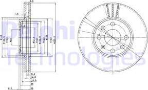 Delphi BG3404C - Kočioni disk www.molydon.hr