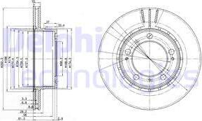 Delphi BG3410 - Kočioni disk www.molydon.hr