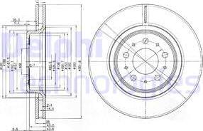 Delphi BG3418 - Kočioni disk www.molydon.hr