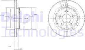 Delphi BG3594 - Kočioni disk www.molydon.hr