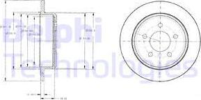 Delphi BG3595 - Kočioni disk www.molydon.hr