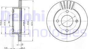 Delphi BG3548 - Kočioni disk www.molydon.hr