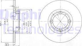 Delphi BG3551 - Kočioni disk www.molydon.hr