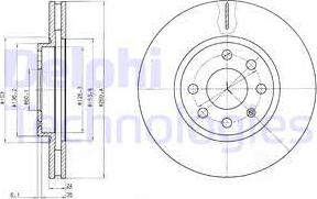 Delphi BG3569C - Kočioni disk www.molydon.hr