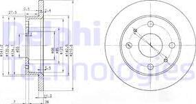 Delphi BG3561 - Kočioni disk www.molydon.hr