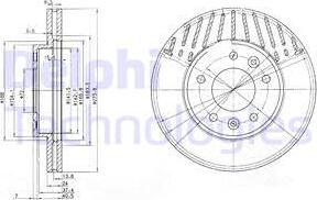 Delphi BG3563 - Kočioni disk www.molydon.hr