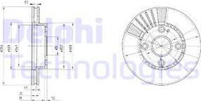 Delphi BG3508 - Kočioni disk www.molydon.hr