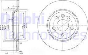 Delphi BG3518 - Kočioni disk www.molydon.hr