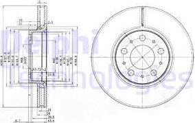 Delphi BG3513C - Kočioni disk www.molydon.hr