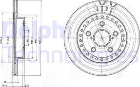 Delphi BG3536 - Kočioni disk www.molydon.hr