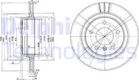 Delphi BG3530 - Kočioni disk www.molydon.hr