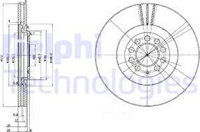 Delphi BG3528 - Kočioni disk www.molydon.hr