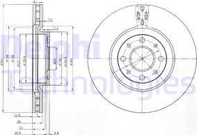 Delphi BG3699 - Kočioni disk www.molydon.hr