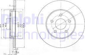 Delphi BG3663C-18B1 - Kočioni disk www.molydon.hr