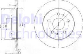 Delphi BG3607 - Kočioni disk www.molydon.hr