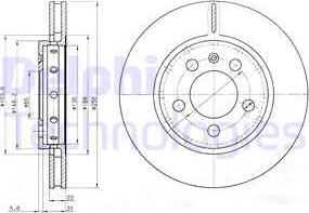 Delphi BG3611 - Kočioni disk www.molydon.hr