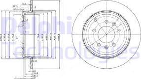 Delphi BG3684 - Kočioni disk www.molydon.hr