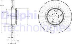 Delphi BG3688 - Kočioni disk www.molydon.hr