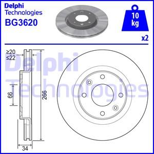 Delphi BG3620 - Kočioni disk www.molydon.hr
