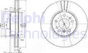 Delphi BG3628 - Kočioni disk www.molydon.hr