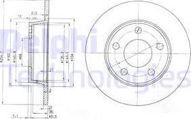 Delphi BG3671 - Kočioni disk www.molydon.hr