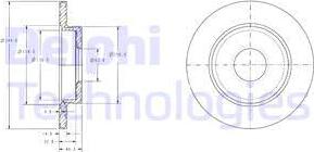 Delphi BG3673C - Kočioni disk www.molydon.hr