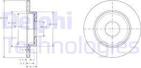 Delphi BG3673 - Kočioni disk www.molydon.hr