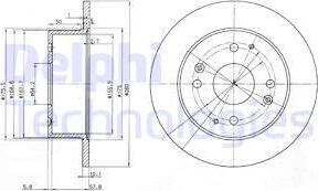 Delphi BG3677 - Kočioni disk www.molydon.hr