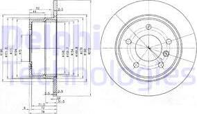 Delphi BG3040 - Kočioni disk www.molydon.hr