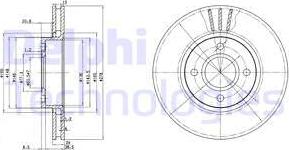 Delphi BG3056 - Kočioni disk www.molydon.hr