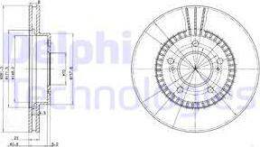 Delphi BG3061 - Kočioni disk www.molydon.hr