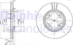 Delphi BG3063 - Kočioni disk www.molydon.hr