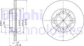 Delphi BG3083 - Kočioni disk www.molydon.hr