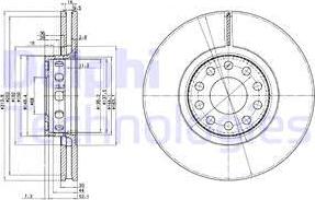 Delphi BG3033 - Kočioni disk www.molydon.hr