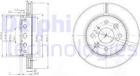 Delphi BG3074 - Kočioni disk www.molydon.hr