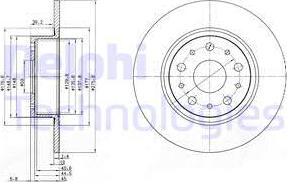 Delphi BG3076 - Kočioni disk www.molydon.hr