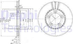 Delphi BG3071 - Kočioni disk www.molydon.hr