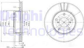 Delphi BG3151 - Kočioni disk www.molydon.hr