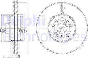 Delphi BG3168 - Kočioni disk www.molydon.hr