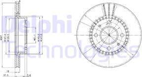 Delphi BG3134 - Kočioni disk www.molydon.hr