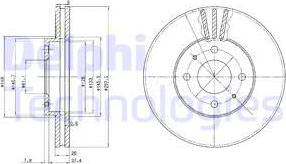 Delphi BG3124 - Kočioni disk www.molydon.hr