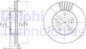 Delphi BG3171 - Kočioni disk www.molydon.hr