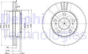 Delphi BG3172 - Kočioni disk www.molydon.hr