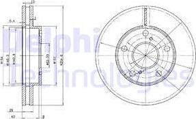 Delphi BG3177 - Kočioni disk www.molydon.hr