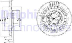 Delphi BG3847 - Kočioni disk www.molydon.hr