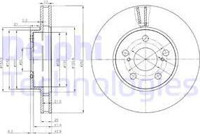 Delphi BG3850 - Kočioni disk www.molydon.hr