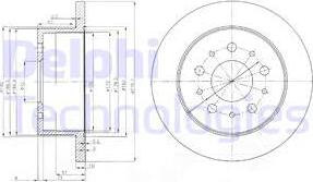 Delphi BG3853 - Kočioni disk www.molydon.hr